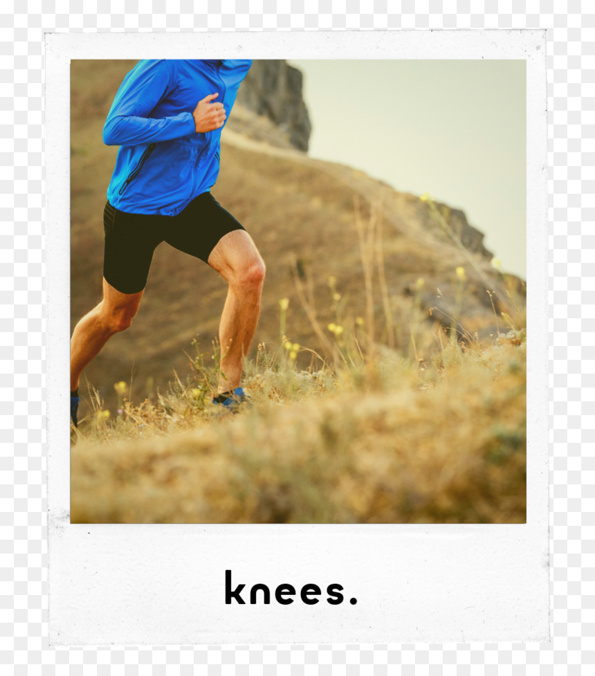 Man Running On Hill, HD Png Download - people jogging png