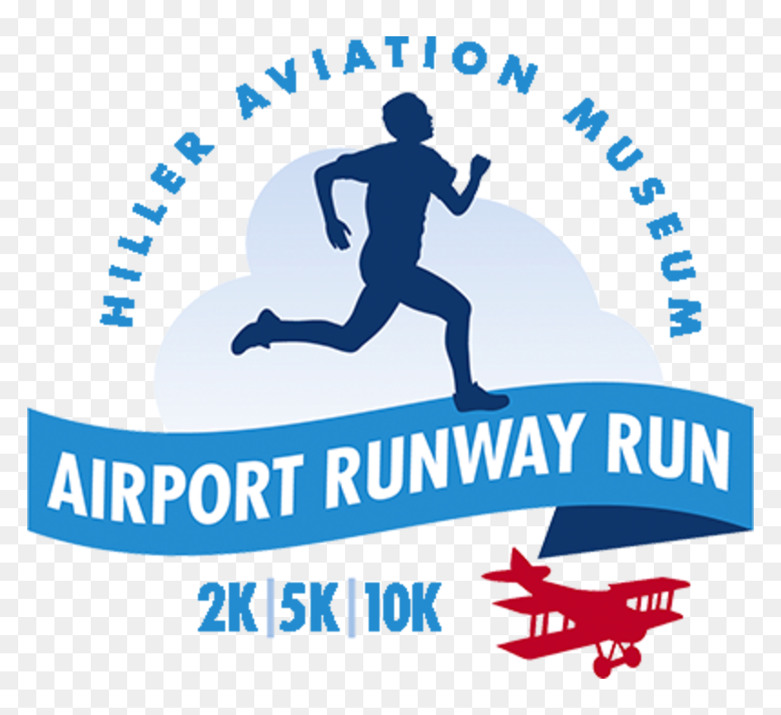 Airport Runway Run At San Carlos Airport - Runners, HD Png Download - people jogging png