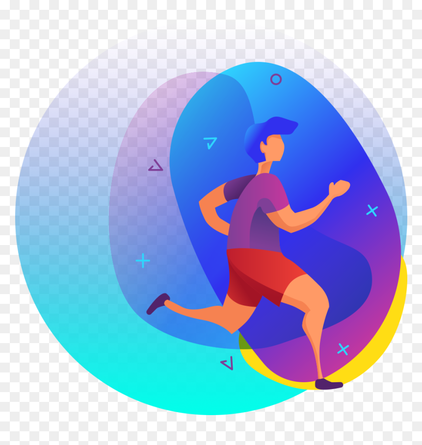 Jogging, HD Png Download - people jogging png