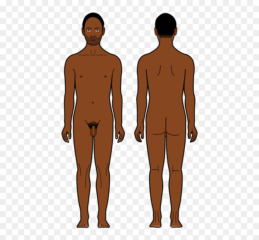 Black Man From Behind, HD Png Download - person from behind png