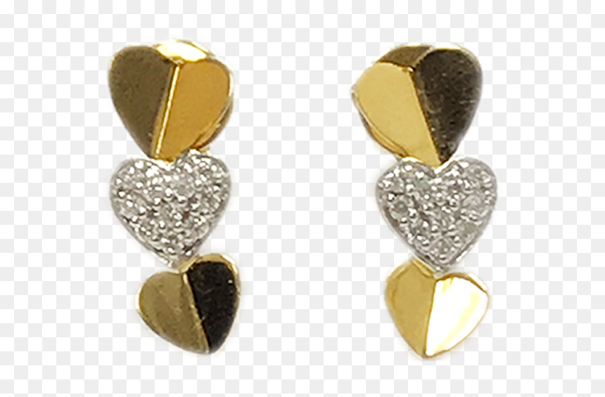 Earrings, HD Png Download - two heart png