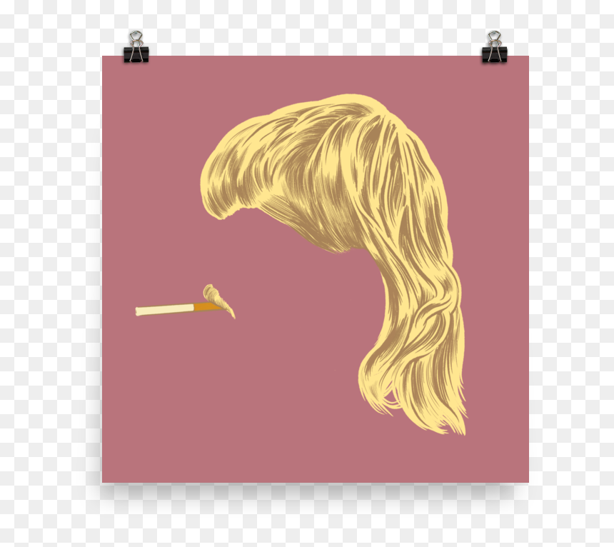 Blond, HD Png Download - mullet hair png