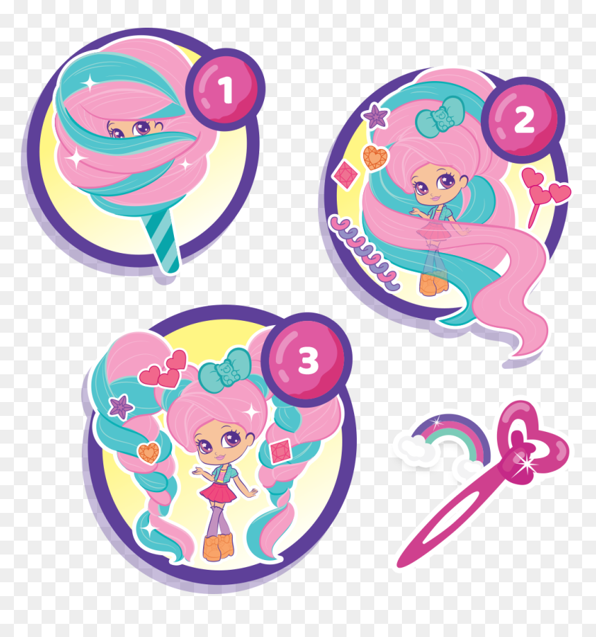 Candylocks Scented Collectible Surprise Doll, HD Png Download - mullet hair png