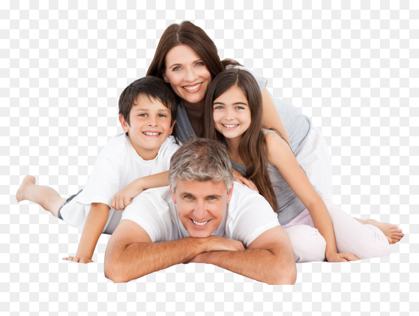 Family Mother Father Son Daughter - High Key Family Portrait Photography, HD Png Download - daughter png