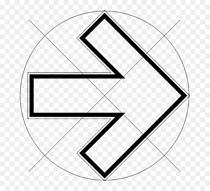 Symbol North3d View"
 Class="mw 100 Mh 100 Pol Align - Line Art, HD Png Download - north symbol png