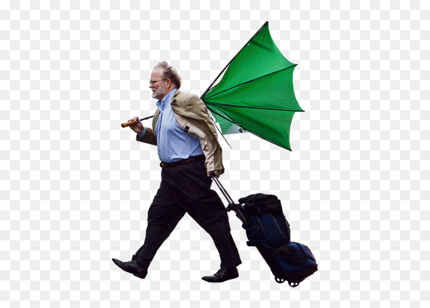 Personas Con Paraguas Png, Transparent Png - people hiking png