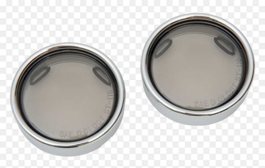 Drag Specialties Pair Chrome Bullet Smoked Trim Ring - Harley-davidson, HD Png Download - bullet smoke png