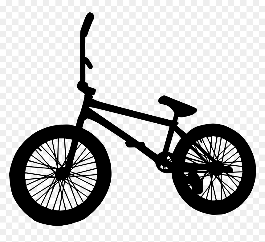Transparent Bmx Bike Silhouette, HD Png Download - person riding bike png