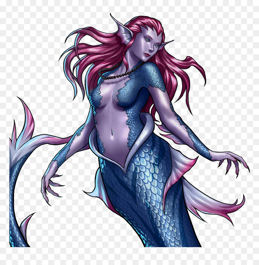 Gems Of War Wikia - Illustration, HD Png Download - mermaid png images