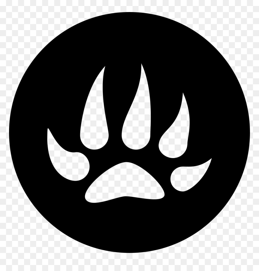 Pawprint - White Close Icon Png, Transparent Png - paw print png transparent