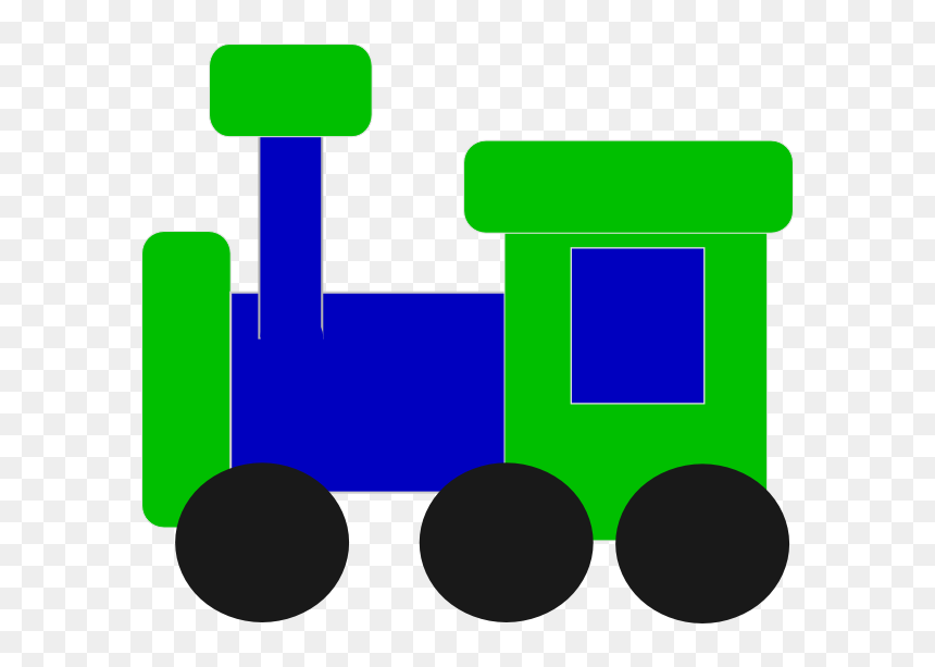 Blue And Green Train Svg Clip Arts - Blue And Green Train Clipart, HD Png Download - train .png