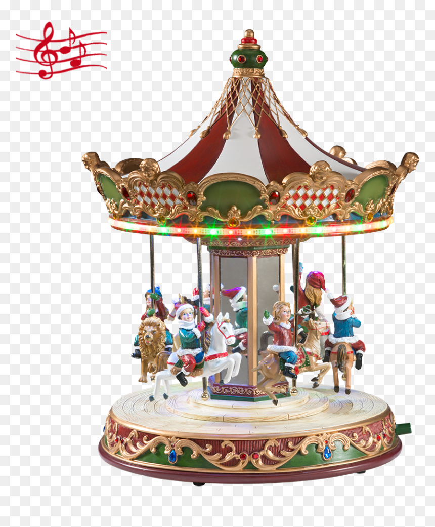 Giant Carousel, Music Box - Käthe Wohlfahrt Karussell, HD Png Download - carousel horse png