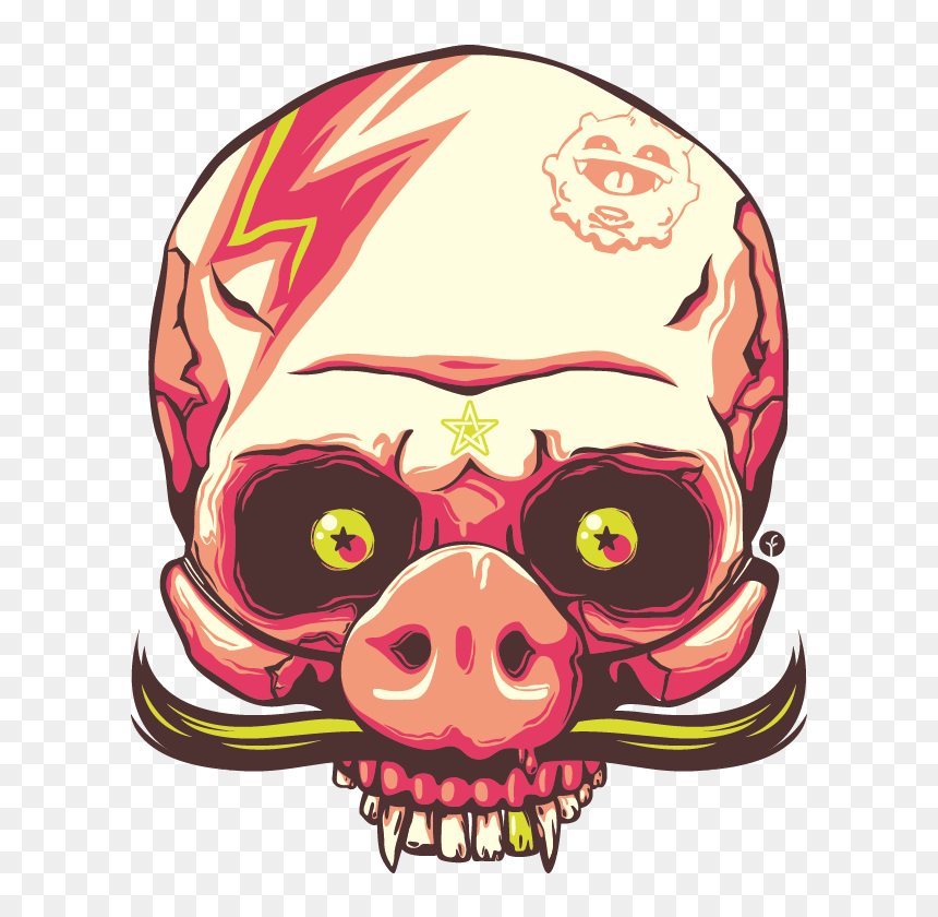 Skull, HD Png Download - pig head png