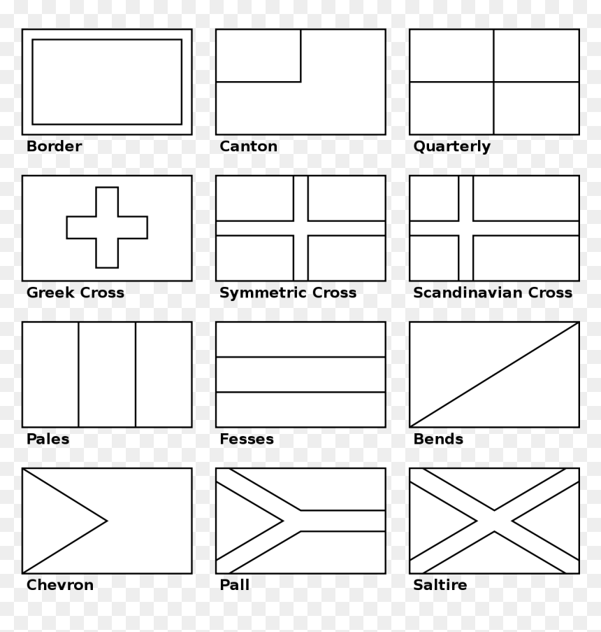 Colouring Flags Of The World, HD Png Download - chevron border png