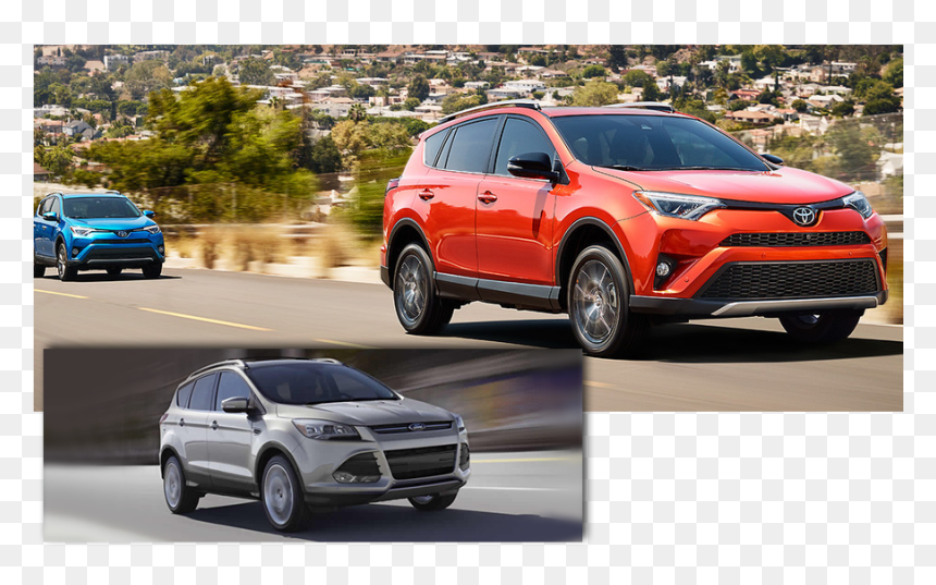 2016 Toyota Rav4 Vs - Toyota Rav4 2017 Vs Kia Sportage 2017, HD Png Download - rav4 png