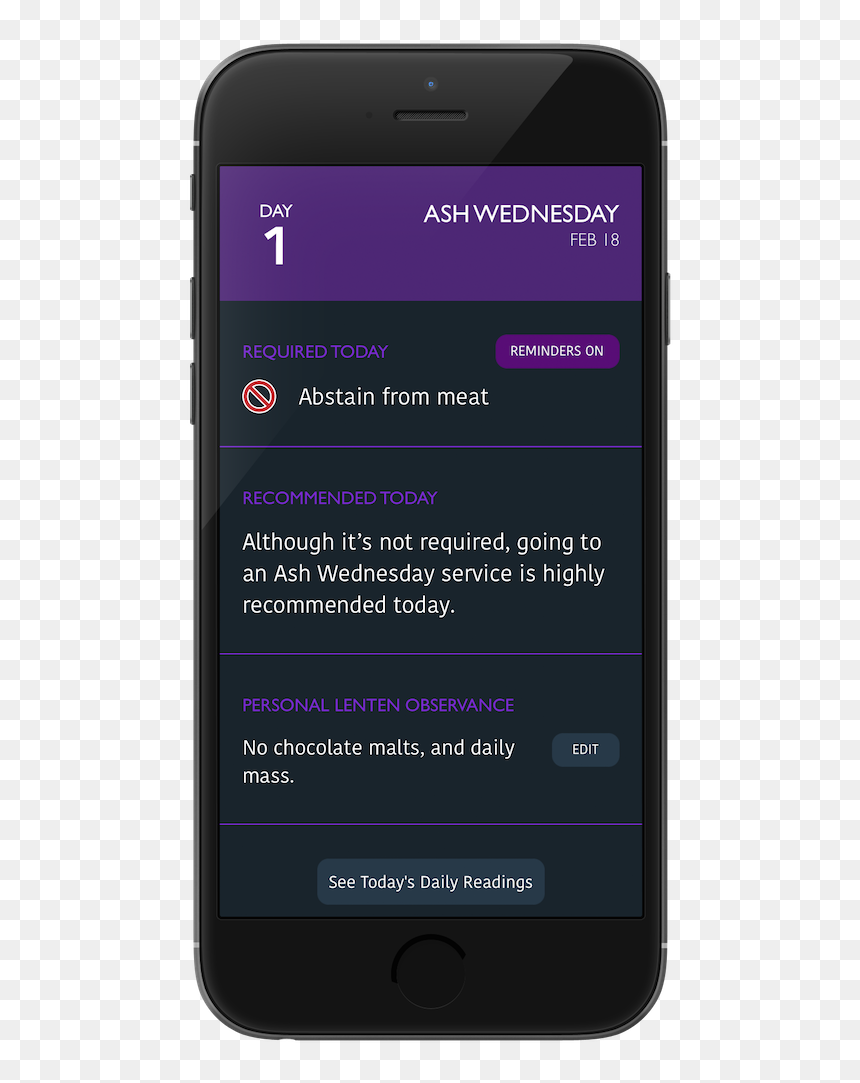 Smartphone, HD Png Download - ash wednesday png