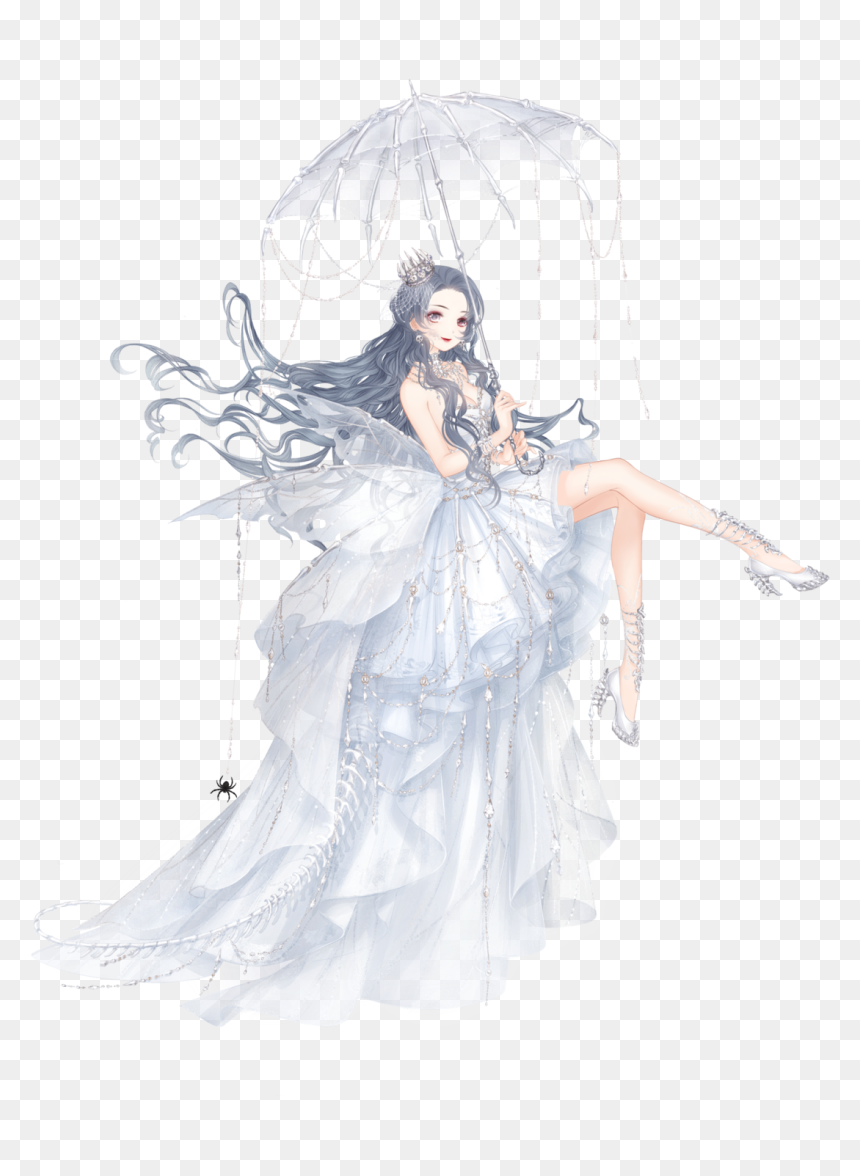 Anime, HD Png Download - bridal veil png