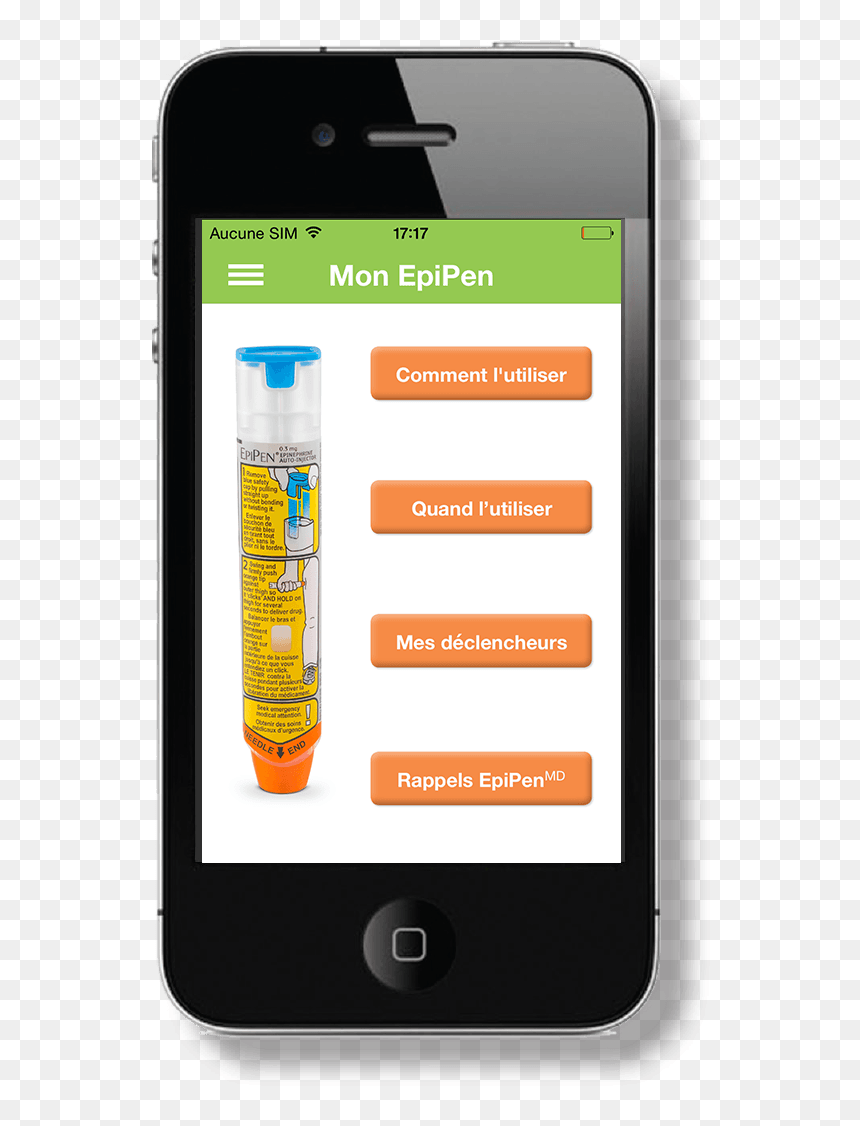 Iphone 4, HD Png Download - epipen png