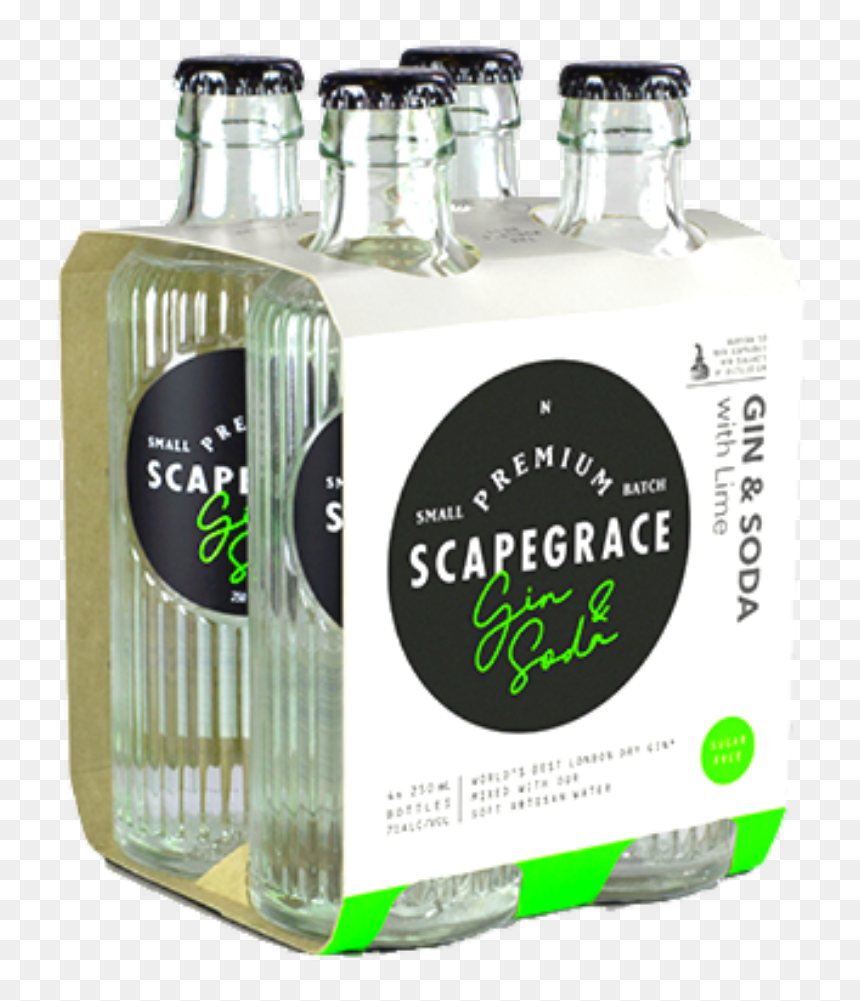 Scapegrace Gin And Tonic, HD Png Download - soda glass png