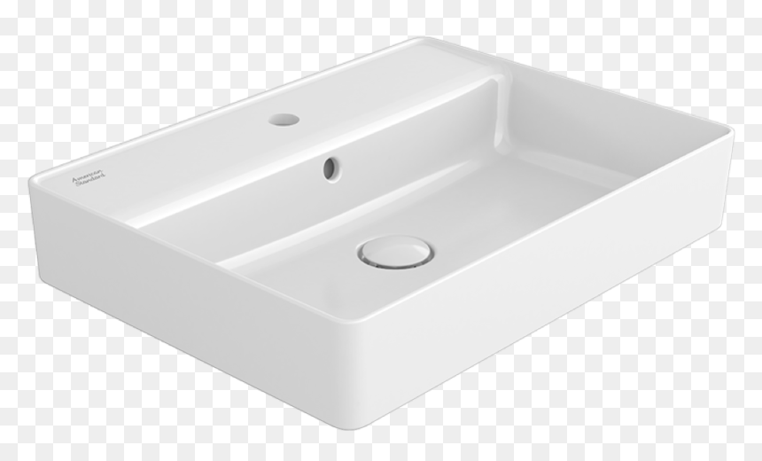 Basins Vessel With Deck Single Hole - Opbouw Wastafel, HD Png Download - sink top view png