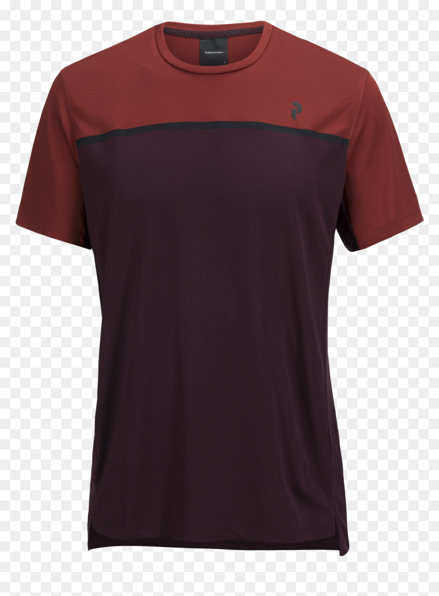 Men"s Rucker Running T-shirt Mahogany - Active Shirt, HD Png Download - red thumbs down png