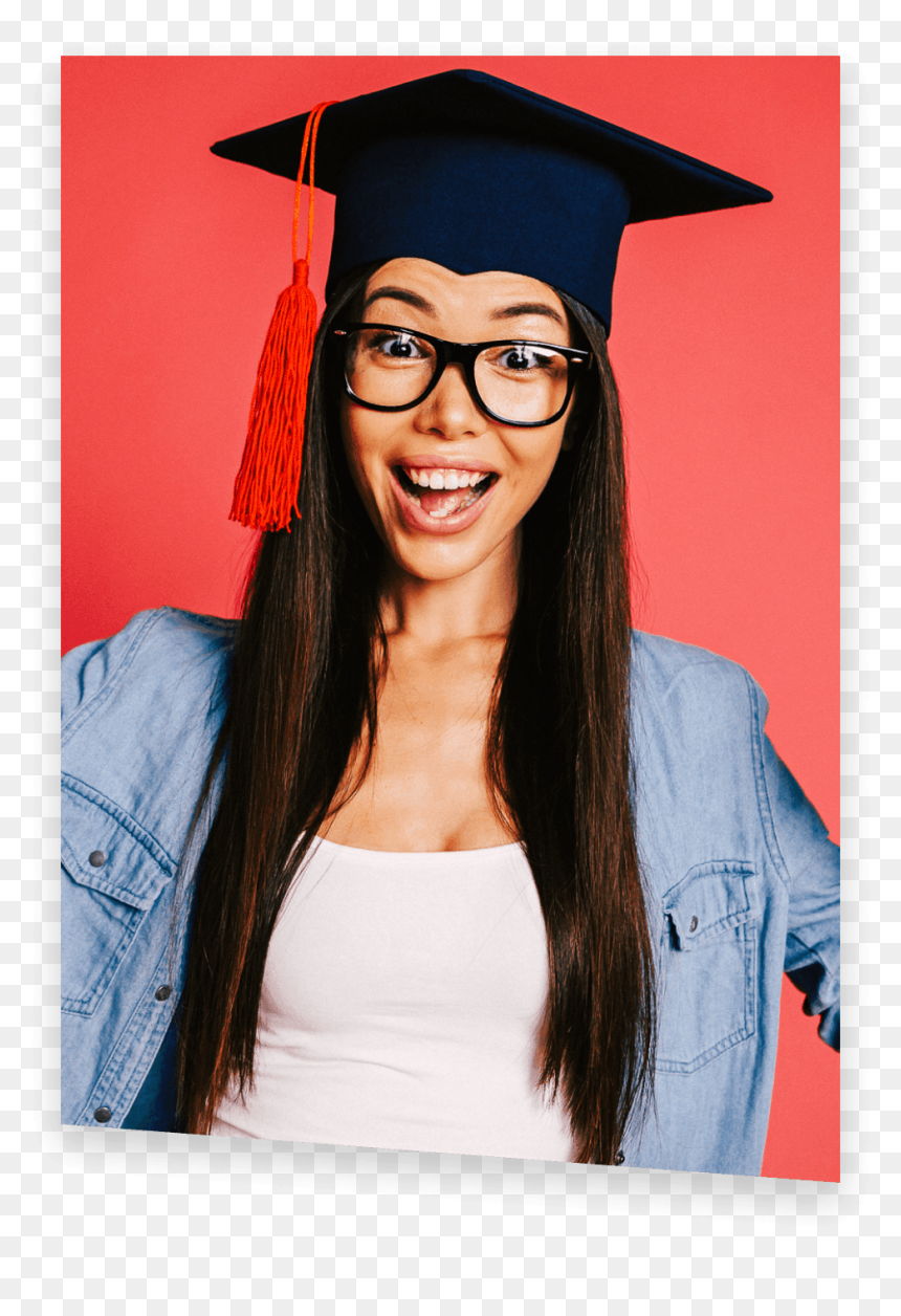 Graduation, HD Png Download - college girl png