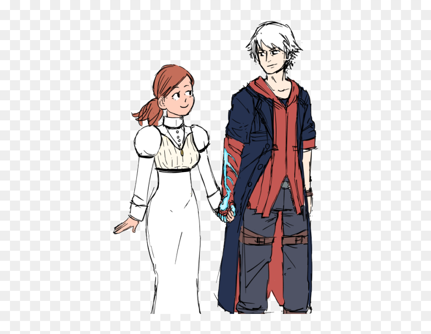 Cartoon, HD Png Download - couple holding hands png
