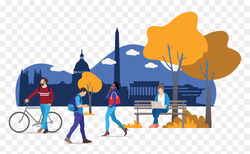 Transparent Washington Dc Clipart Free - Illustration, HD Png Download - washington dc skyline png