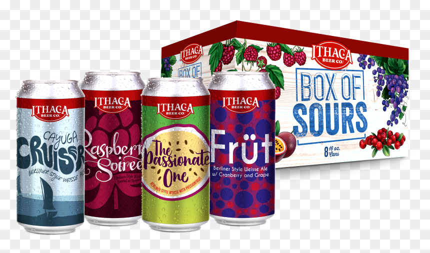 Ithaca Box Of Sours, HD Png Download - soda can top png