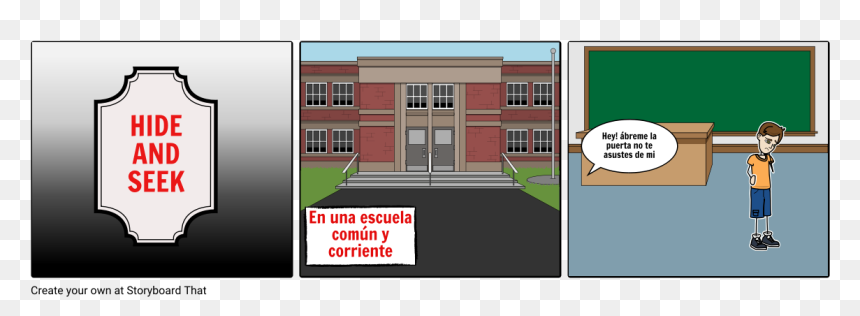 Historieta Del Tema De La Logica, HD Png Download - hide and seek png