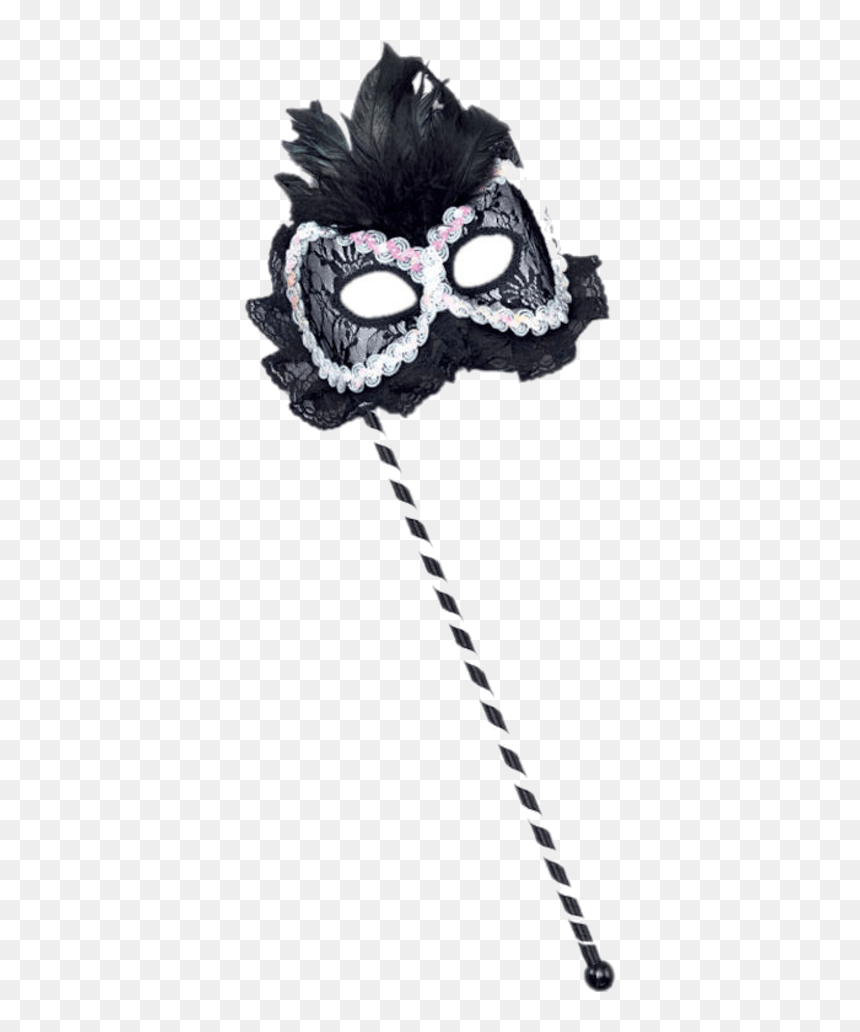 Black And White Masks, HD Png Download - black masquerade mask png