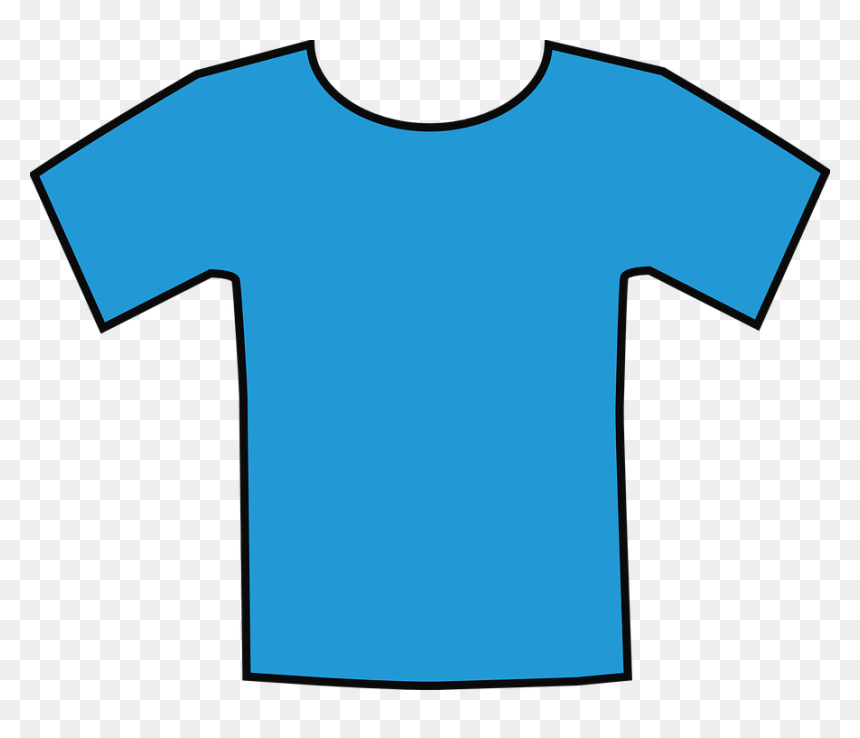 Blue Shirt Clipart, HD Png Download - blue tshirt png