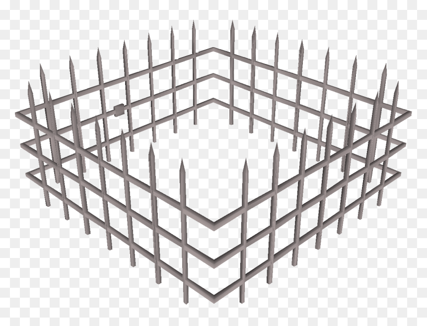 55 X 55 Rubix Cube, HD Png Download - prison bar png