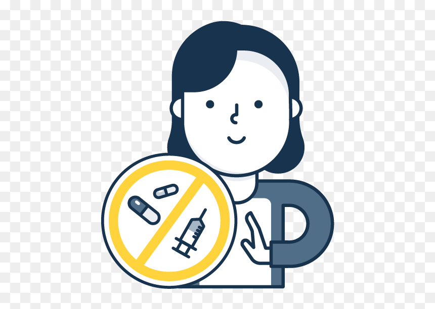 No Unnecessary Treatment Positive Illustraion Unti - Pokemon Black And White, HD Png Download - no drugs png