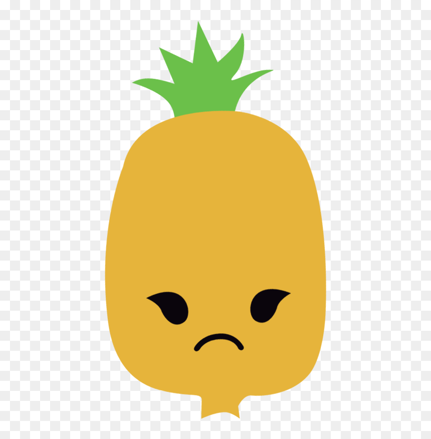 Pineapple Clipart Flower - Quả Dứa Hoạt Hình, HD Png Download - pineapple png transparent