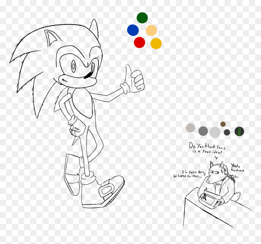 Wip Sonic - Cartoon, HD Png Download - gotee png