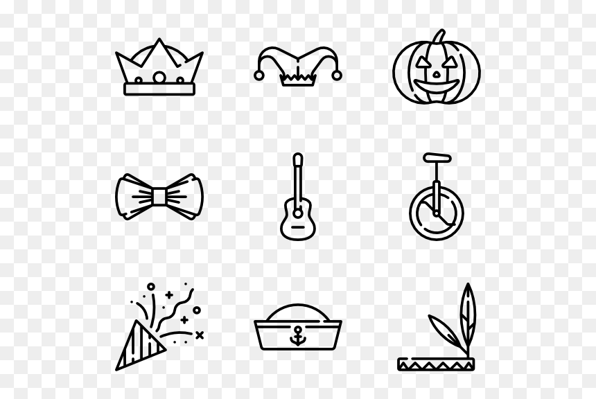 Line Art, HD Png Download - white wig png