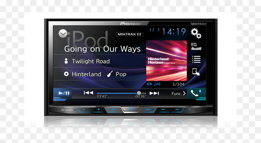 /staticfiles/pusa/car Electronics/product Images/dvd - Radio Pioneer Mixtrax Bluetooth, HD Png Download - vhs distortion png