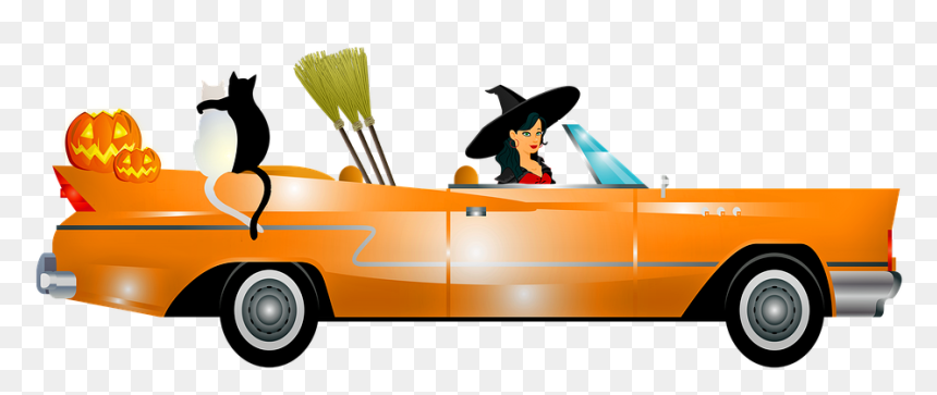 Halloween Auto, HD Png Download - automobile png