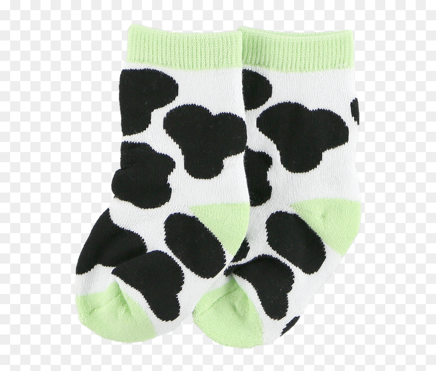 Cow Print - Sock, HD Png Download - baby cow png