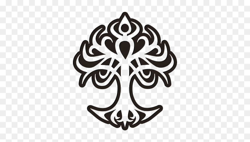 Stencil, HD Png Download - top view of tree png