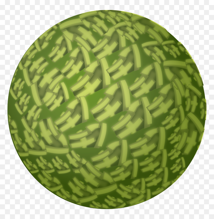 Watermelon,melon,green - Circle, HD Png Download - yarn clipart png