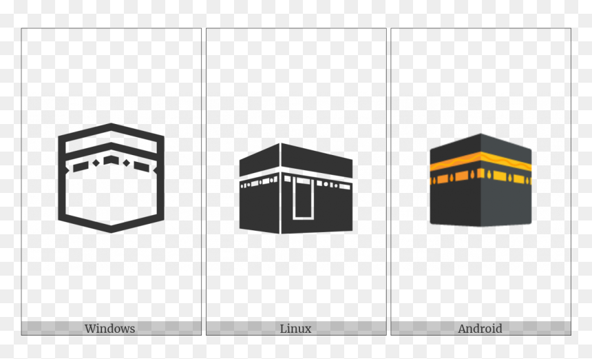 Kaaba On Various Operating Systems - Shed, HD Png Download - kaaba png