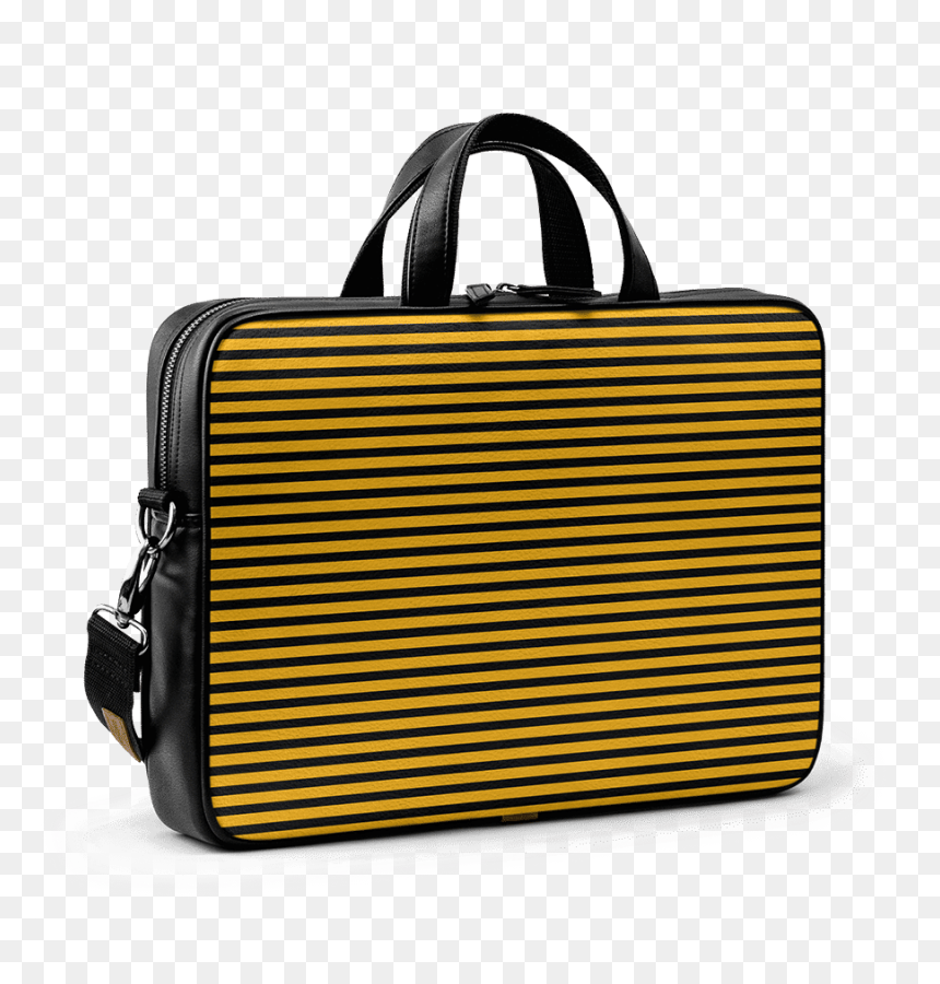 Dailyobjects Ochre Pinstripes City Compact Messenger - Handbag, HD Png Download - pinstripes png