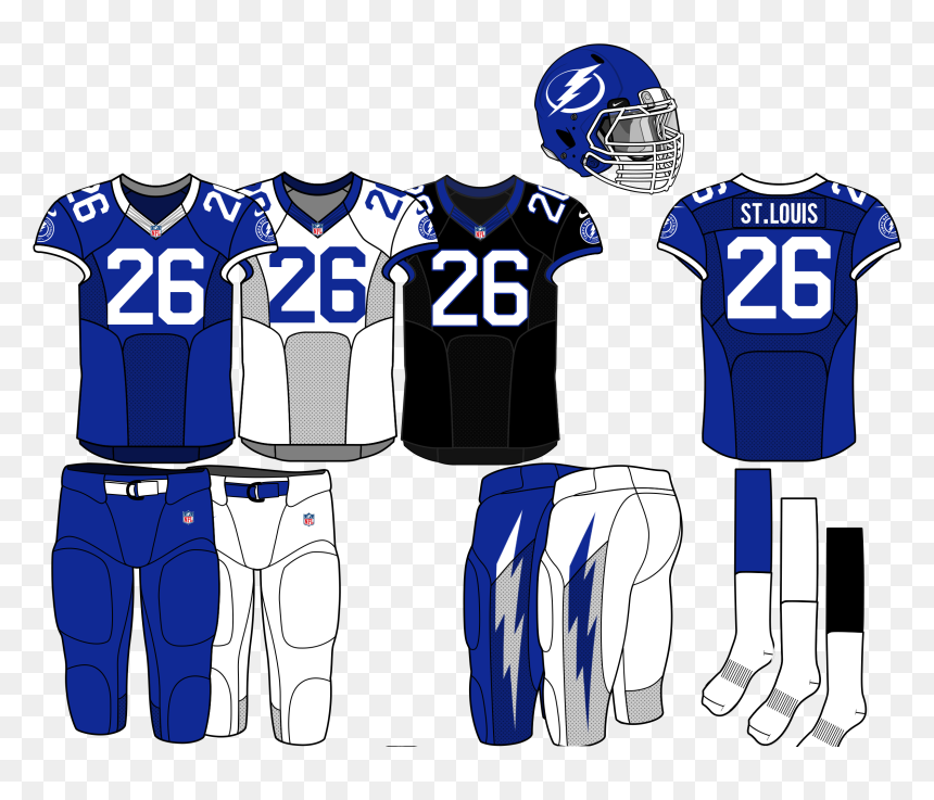 Tampa Bay Lightning Football Uniform, HD Png Download - ny giants helmet png