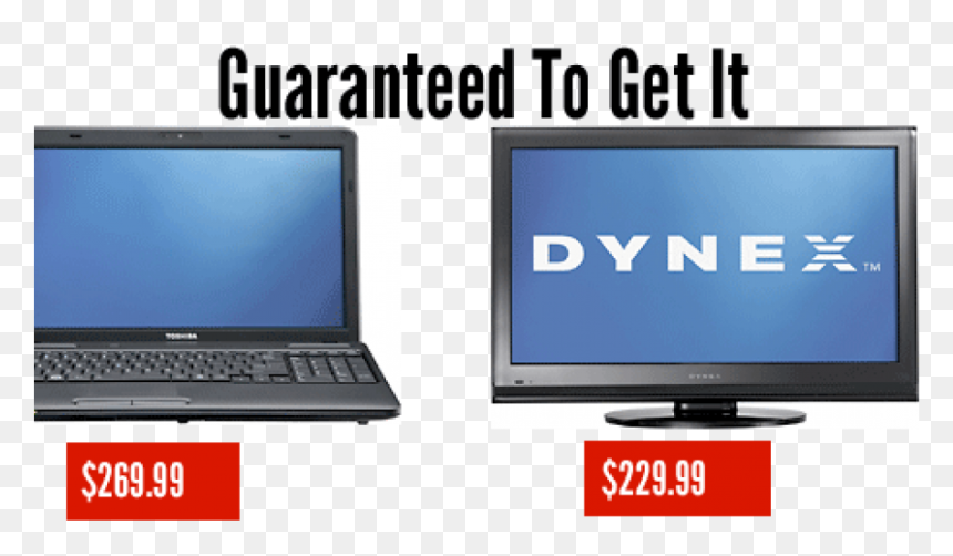 Best Buy Guaranteed To Get It Promotion Features $229 - Netbook, HD Png Download - hdtv png