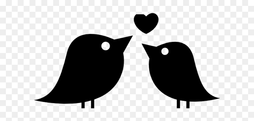 Bird Png Download - Love Bird Silhouette Png, Transparent Png - love bird png