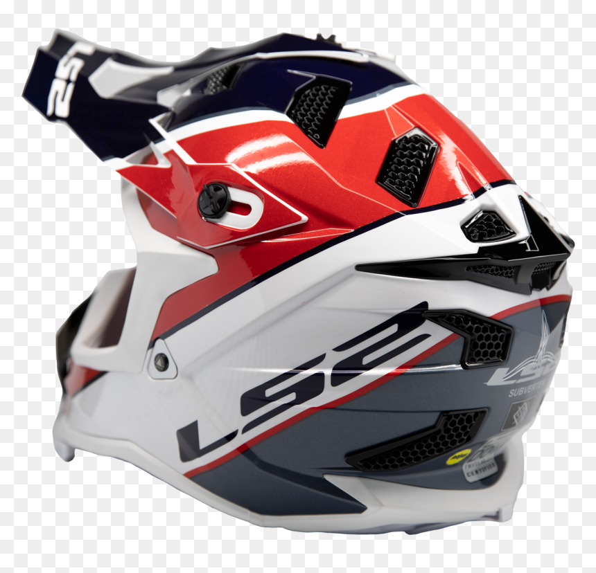 Motorcycle Helmet, HD Png Download - red white blue png