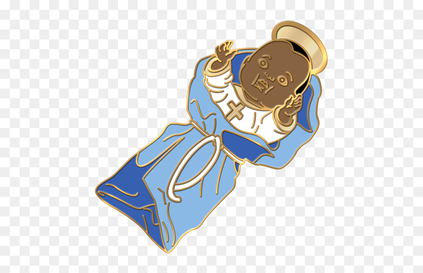 Black Baby Jesus Pin - Transparent Cartoon Baby Jesus, HD Png Download - african american baby png