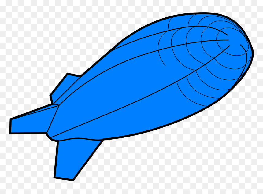 Blimp Clipart - Zeppelin Clipart, HD Png Download - goodyear blimp png